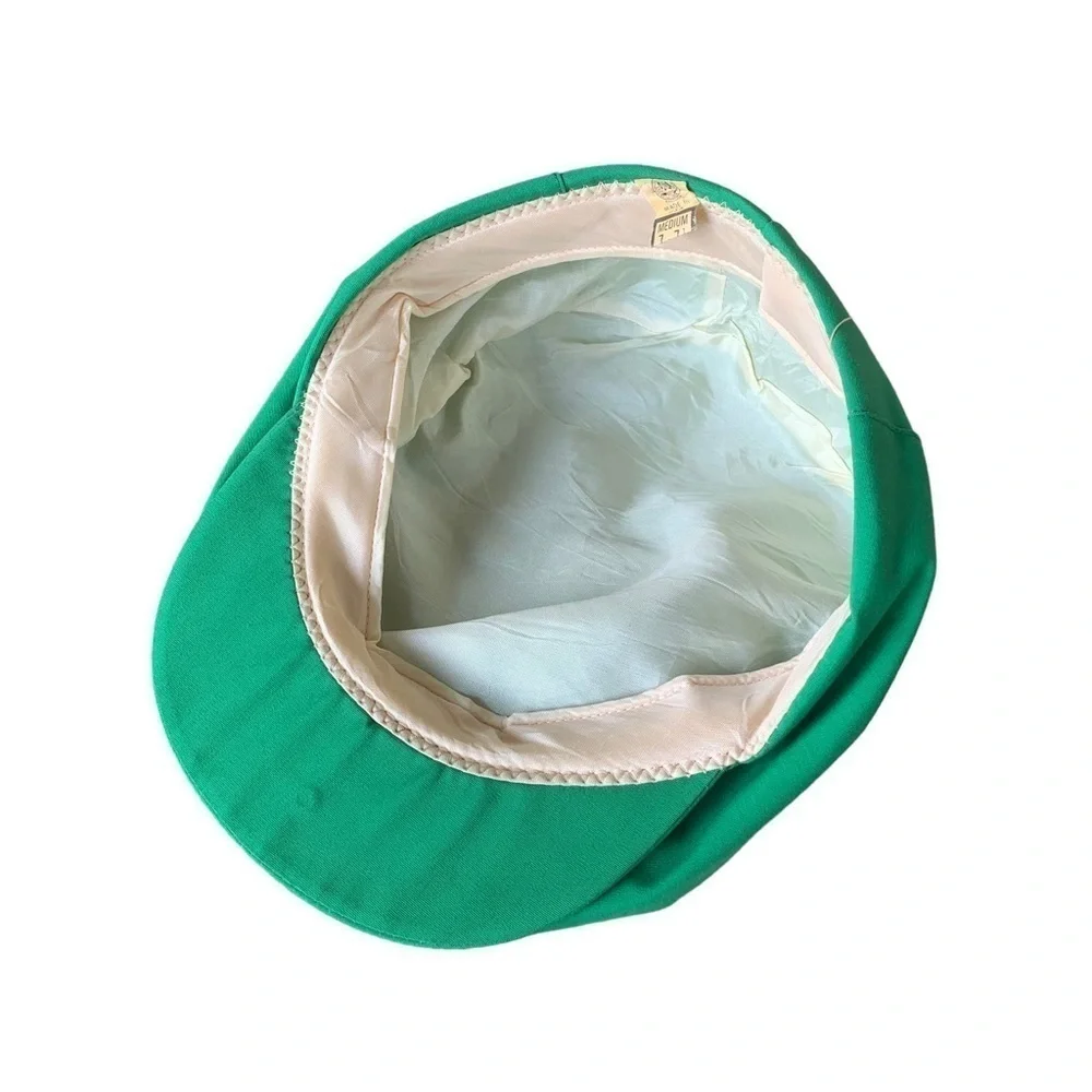 Vintage Kangol Style Men’s Hat Green Cap Size 7 - 7 1/8 Medium